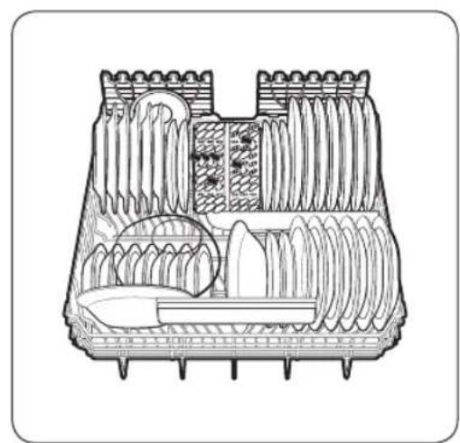 SAMSUNG DW60A8050BB - Cestello inferiore - 2