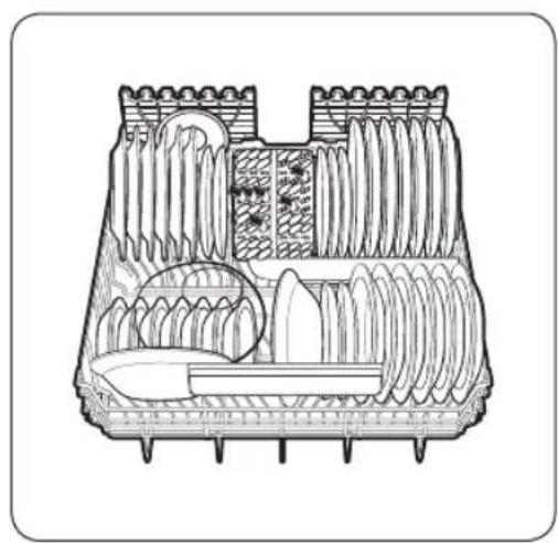 SAMSUNG DW60A8050BB - Lower rack - 2