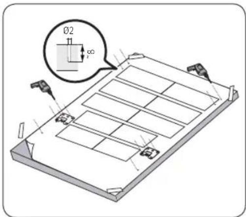 SAMSUNG DW60A8050BB - PASSAGGIO 5 Installare il pannello decorativo (per i modelli ad incasso) - 1