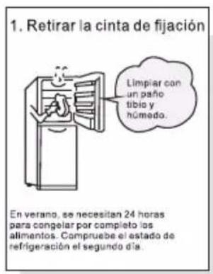 TCL RB315WM1110 - Preparaciones previas al uso del refrigerador - 1