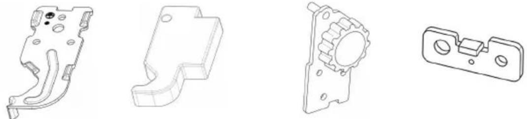 TCL RB315WM1110 - Bedienungsanleitung für reversible Türen (optional) - 1