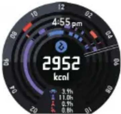 CASIO Pro Trek Smart WSDF10 - Mon graphique \*1 \*2 - 1