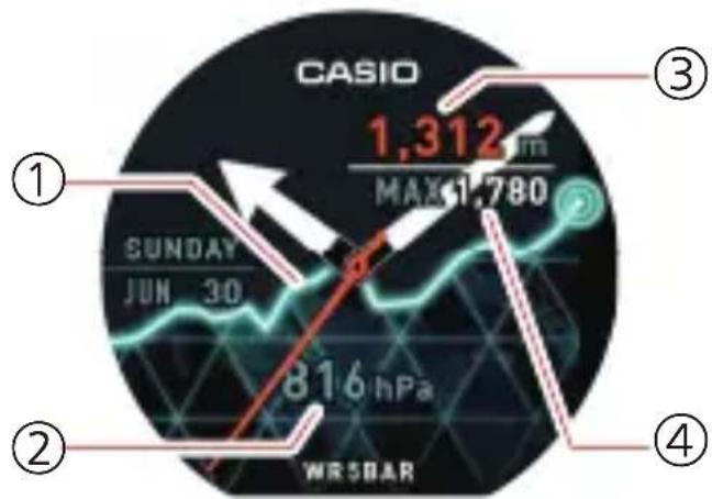 CASIO Pro Trek Smart WSDF10 - Combinaison - 1