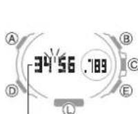CASIO GShock GSTB300S - Mesure d'un temps intermédiaire - 2