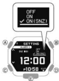 CASIO GShock GBX100 - Configuration des réglages de l'alarme - 3