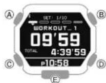 CASIO GShock GBX100 - Utilisation d'un minuteur programmable - 1