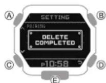 CASIO GShock GBX100 - - Suppression des informations de jumelage depuis la montre - 3