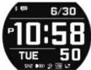 CASIO GShock GBX100 - Mode Indication de l'heure - 1
