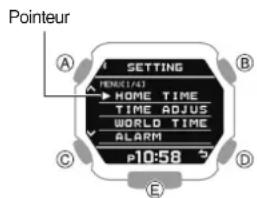 CASIO GShock GBX100 - - Configuration des réglages des vibrations de notification - 1