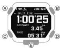 CASIO GShock GBX100 - Chronométrage d'une course à pied - 1