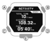 CASIO GShock GBX100 - Affichage des enregistements des données du journal enregistré - 1