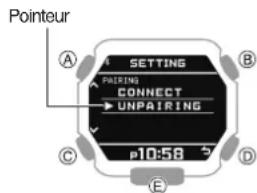 CASIO GShock GBX100 - - Suppression des informations de jumelage depuis la montre - 2