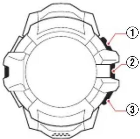 CASIO GShock GSWH1000 - Fonctionnement de base des boutons - 1