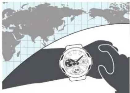 CASIO GShock GSTB400 - Configuration du réglage de l'heure mondiale - 1