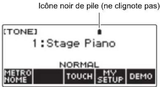 CASIO CTS400 - Baisse de la puissance des piles - 1