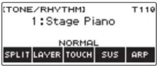 CASIO CTS400 - Pendant la lecture d'un rythme, appuyez sur TONE. - 1