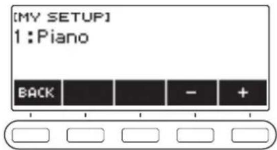 CASIO CTS400 - Tournez le cadran pour sélectionner le numéro de la configuration que vous souhaitez spécifier comme destination de stockage. - 1