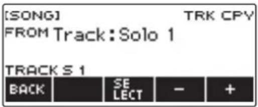 CASIO CTS400 - Appuyez sur TRACK COPY. - 1