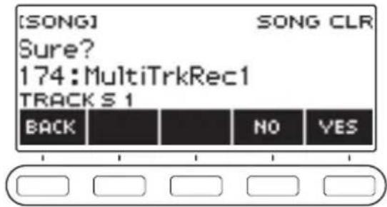 CASIO CTS400 - Appuyez sur SONG CLEAR. - 1