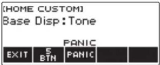 CASIO CTS400 - Appuyez sur HOME CSTM. - 1