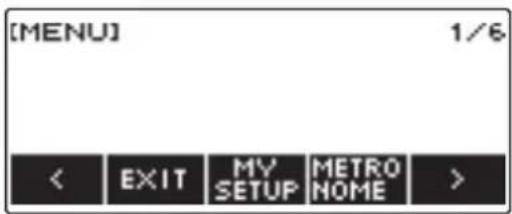 CASIO CTS400 - Appuyez sur MENU. - 2