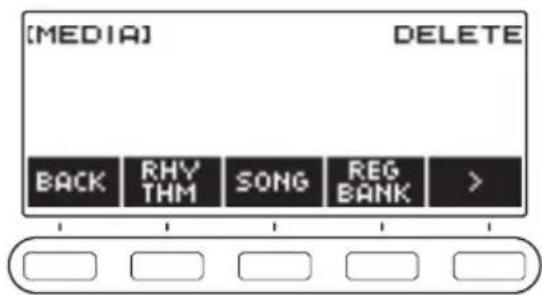 CASIO CTS400 - Suppression d'un fichier d'une clé USB - 1