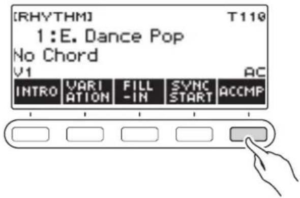 CASIO CTS400 - Appuyez sur ACCMP. - 1