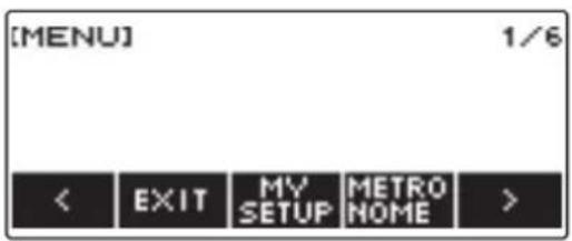 CASIO CTS400 - Appuyez sur MENU. - 1