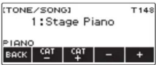 CASIO CTS400 - Tournez le cadran pour sélectionner une sonorité. - 1