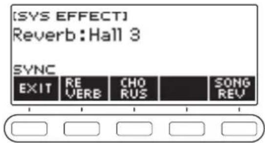 CASIO CTS400 - Appuyez sur SYS FX. - 1
