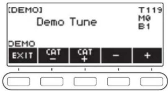 CASIO CTS400 - Appuyez sur DEMO. - 1