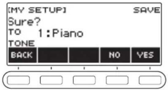 CASIO CTS400 - Appuyez sur SAVE. - 1