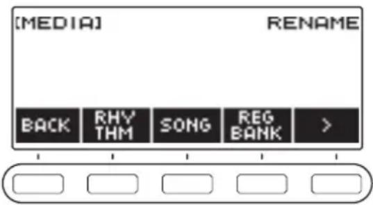 CASIO CTS400 - Changement du nom d'un fichier sur une clé USB - 1