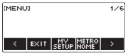 CASIO CTS400 - Appuyez sur MENU. - 2