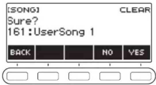 CASIO CTS400 - Appuyez longuement sur MENU. - 1