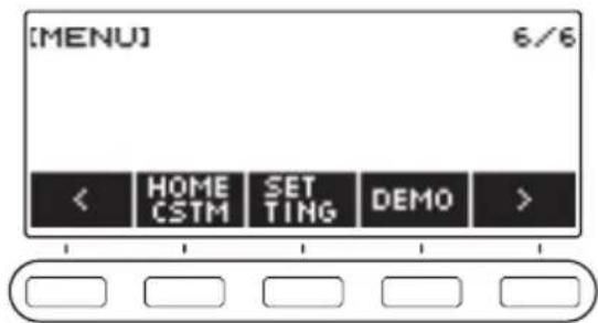 CASIO CTS400 - Utilisez < et > pour sélectionner le menu à 5 boutons (page FR-16) qui comprend SETTING. - 1