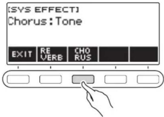 CASIO CTS400 - Appuyez sur CHORUS. - 1