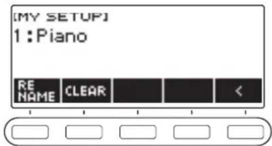 CASIO CTS400 - Suppression d'une configuration MY SETUP - 1