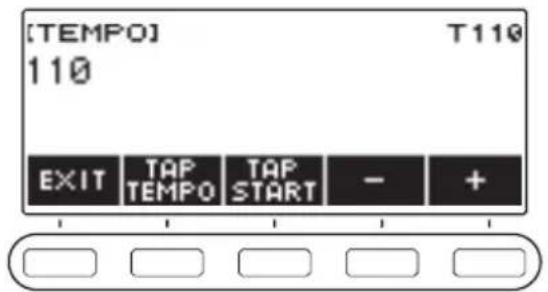 CASIO CTS400 - Appuyez sur TEMPO. - 1