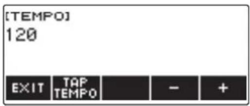 CASIO CTS400 - Appuyez sur TEMPO. - 2
