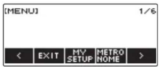 CASIO CTS400 - Appuyez sur MENU. - 2