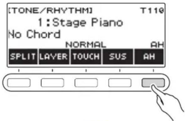 CASIO CTS400 - Appuyez sur AH. - 1