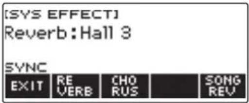 CASIO CTS400 - Appuyez sur SYS FX. - 1