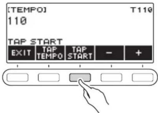 CASIO CTS400 - Appuyez sur TAP START. - 1