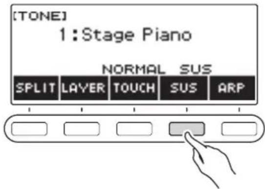 CASIO CTS400 - Appuyez sur SUS. - 1