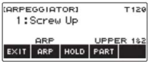 CASIO CTS400 - Appuyez longuement sur ARP. - 1