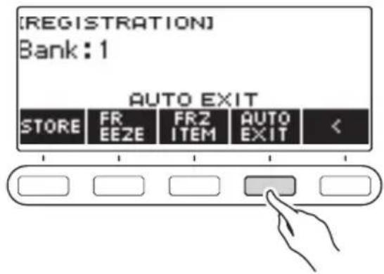 CASIO CTS400 - Appuyez sur AUTO EXIT. - 1