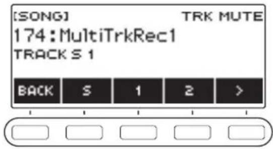 CASIO CTS400 - Appuyez sur TRACK MUTE. - 1