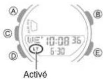 CASIO GShock GBA900 - - Configuration de l'éclairage automatique - 1