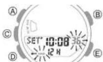 CASIO GShock GBA900 - Réinitialisation des réglages de la montre - 1